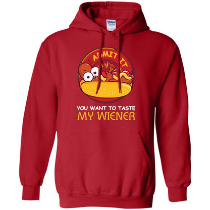 Admit It You Want To Taste My Wiener Shirt Red