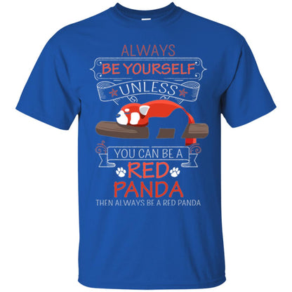 Red Panda T-shirt Always Be Yourself Royal