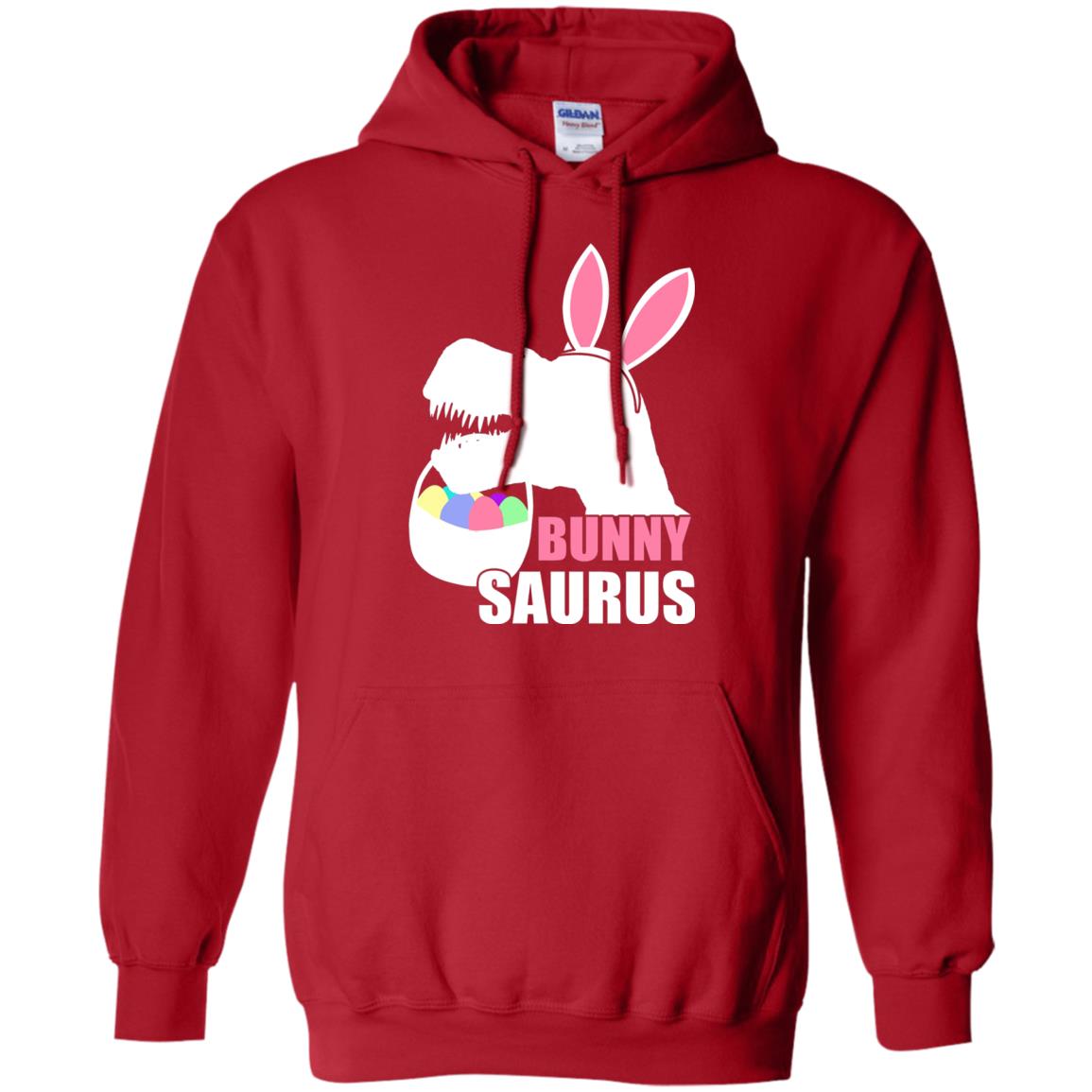 Bunnysaurus Easter Dinosaur Lover Shirt Red