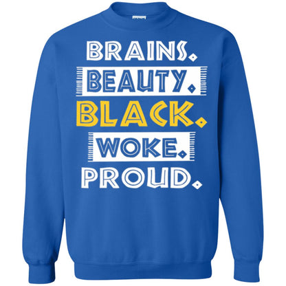 Educated Melanin T-shirt Brains Beauty Black Woke Proud Royal