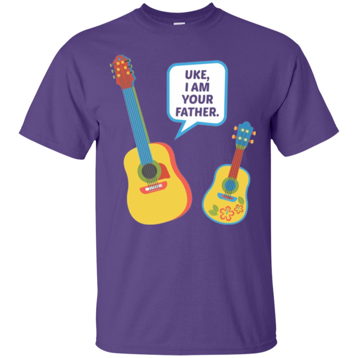 Ukulele Lovers T-shirt Uke I Am Your Father Purple