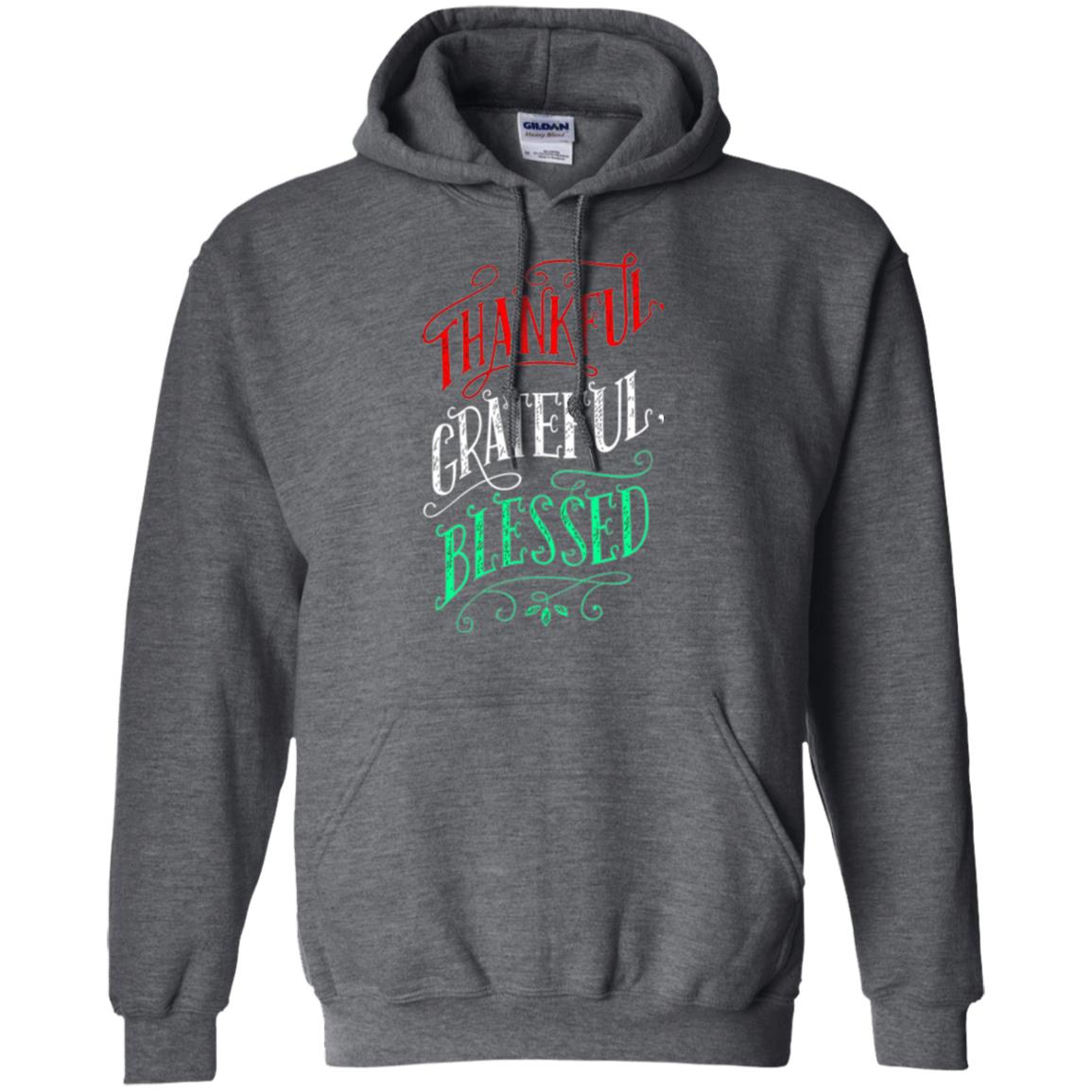 New Year T-shirt Grateful Thankful Blessed Dark Heather