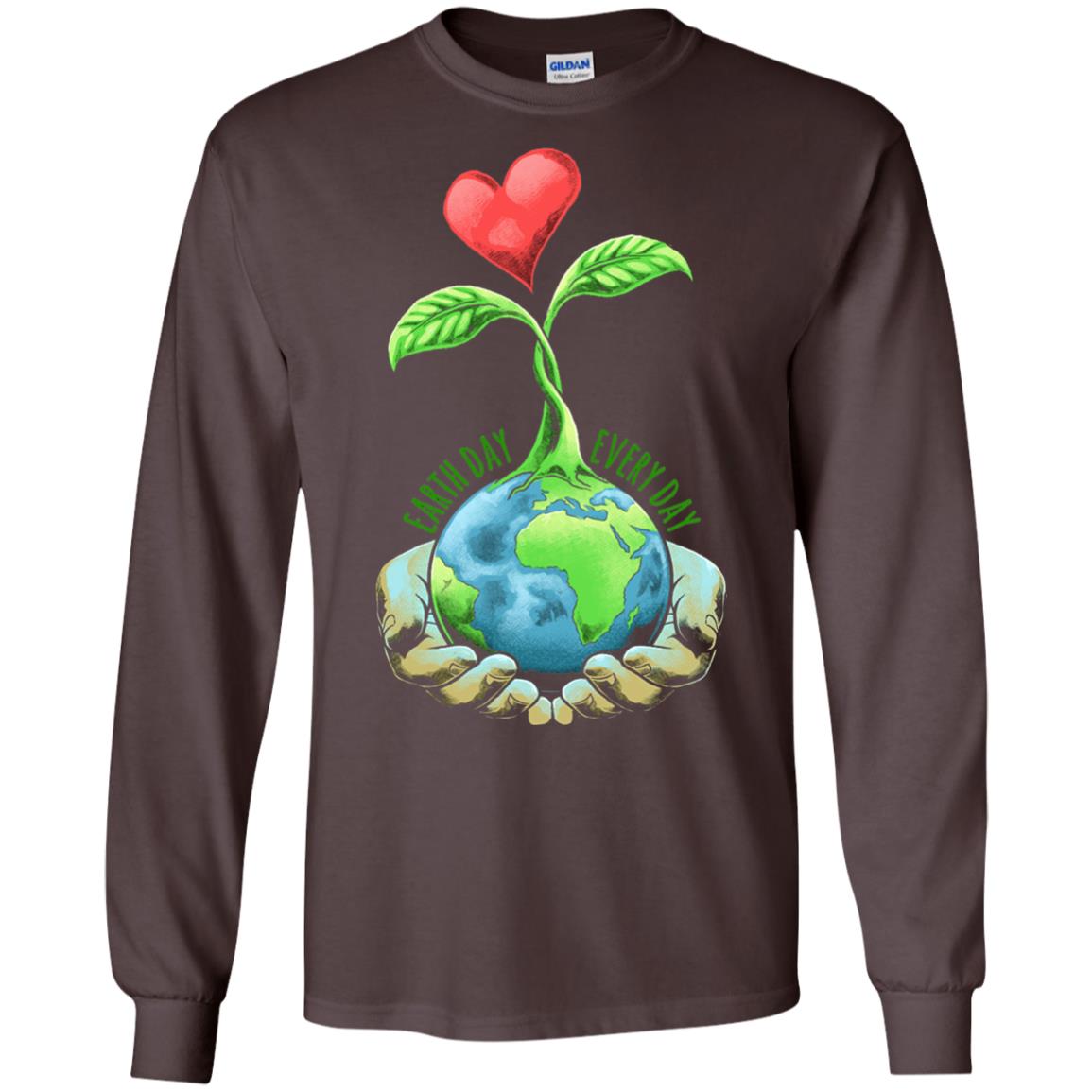 Earth Day Shirt Happy Earth Day 2018 Every Day Dark Chocolate