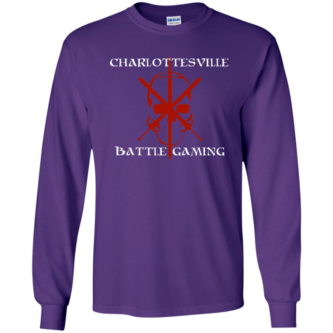 Charlottesville Battle Gaming Gamer T-shirt Purple