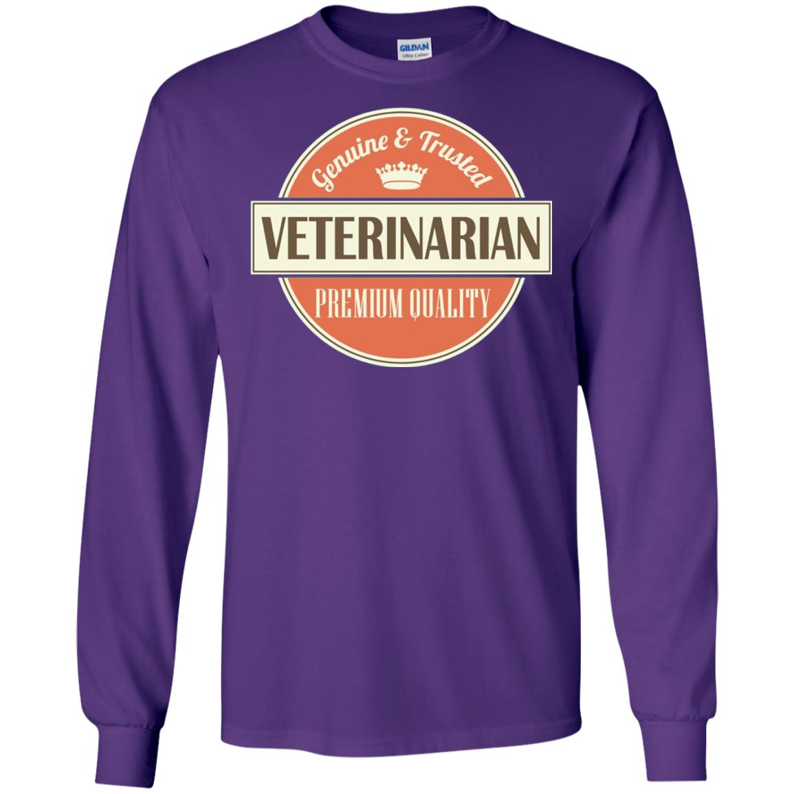 Veterinarian T-shirt Genuine And Trusted Permium Quality Purple