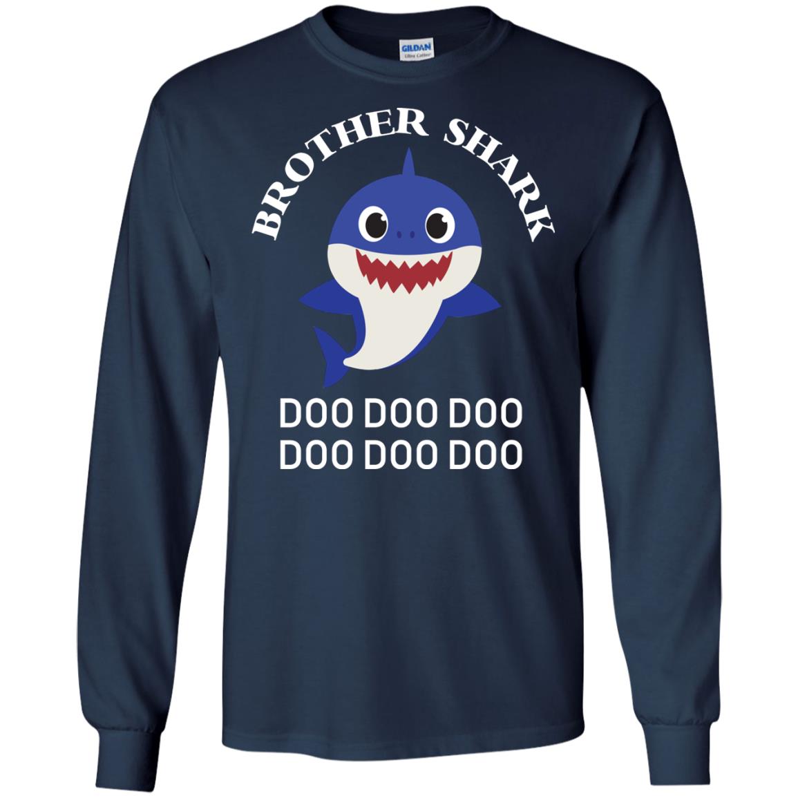 Brother Shark Family Shark Shirt Navy