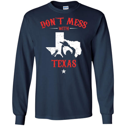 Don_t Mess With Texas Chainsaw T-shirt Navy
