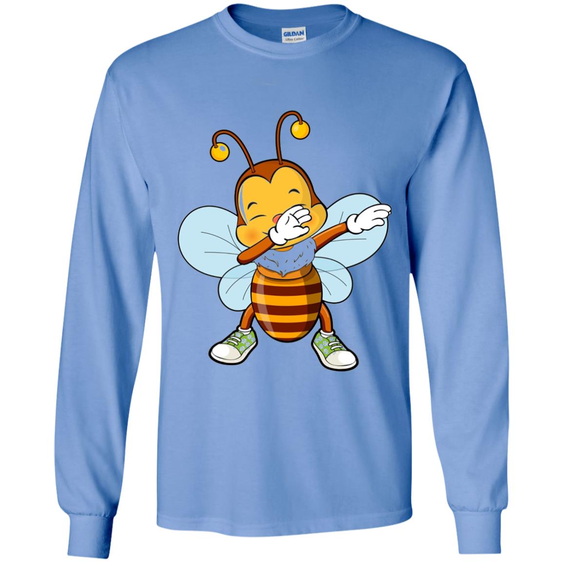 Dabbing Bee Dab Dancing Beekeeping Bee Lover T-shirt Carolina Blue