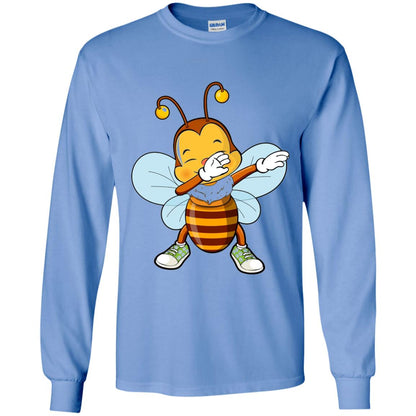 Dabbing Bee Dab Dancing Beekeeping Bee Lover T-shirt Carolina Blue