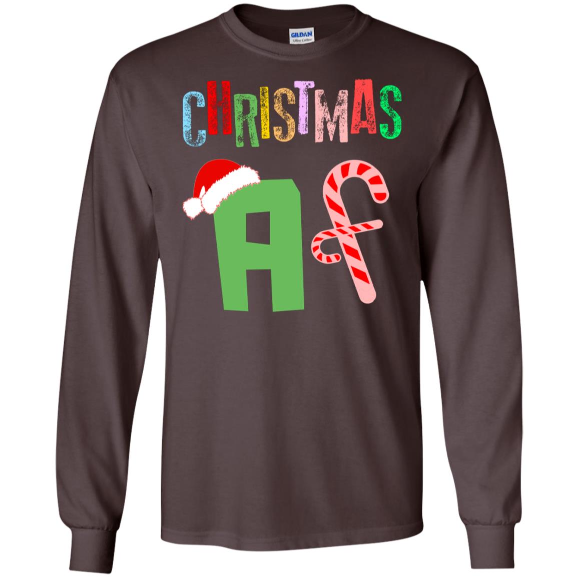 Chrismas Af X-mas Gift Shirt For Mens Or Womens Dark Chocolate