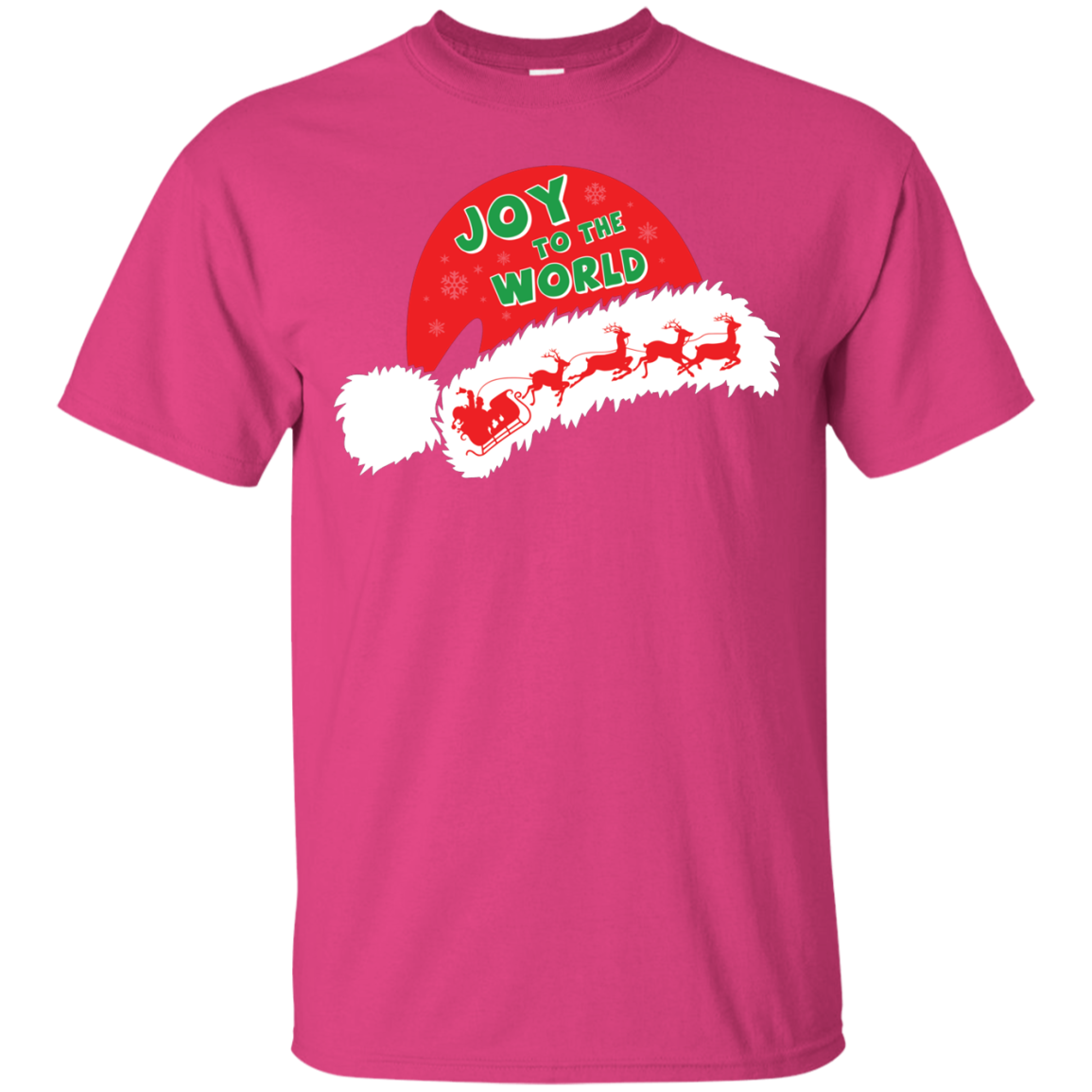 Christmas T-shirt Joy To The World Heliconia