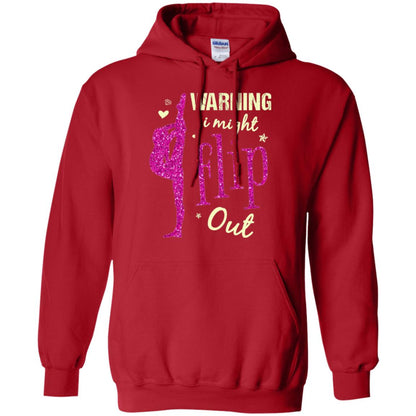 Gymnast T-shirt Warning I Might Flip Out Red
