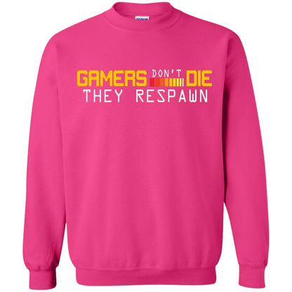 Gamers Don’t Die They Respawn Best T-shirt For Gamer Heliconia