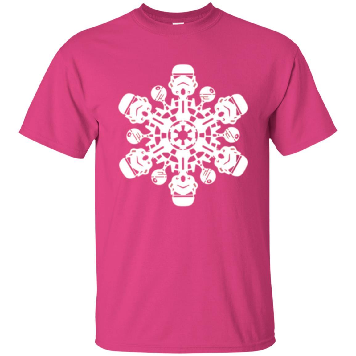 Film T-shirt Star Wars Stormtrooper Christmas Snowflake Graphic Heliconia