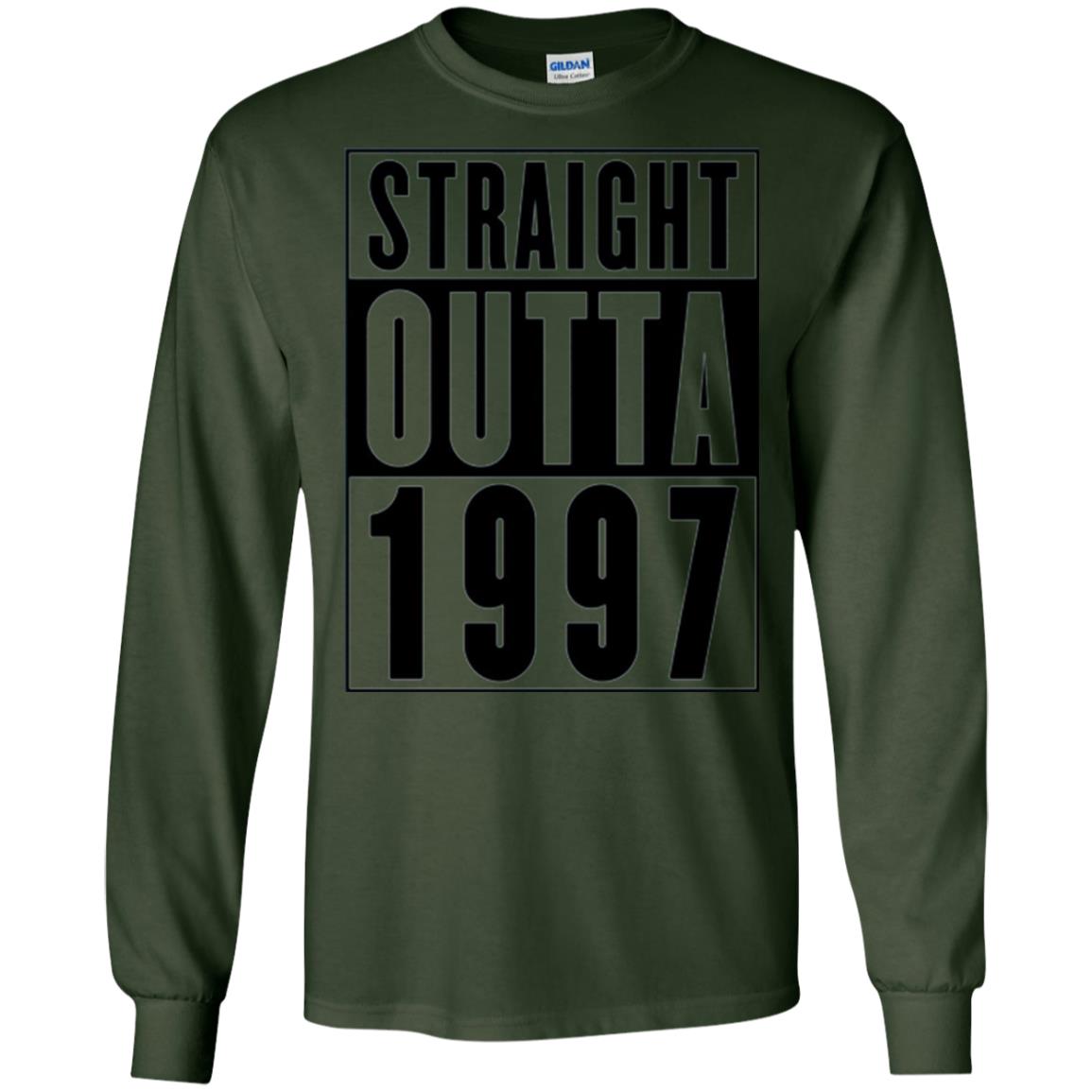 Straight Outta 1997 Cool 21st Birthday T-shirt Forest Green