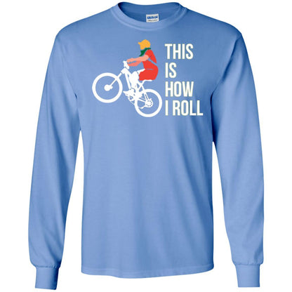 Bicycle T-shirt This Is How I Roll Carolina Blue