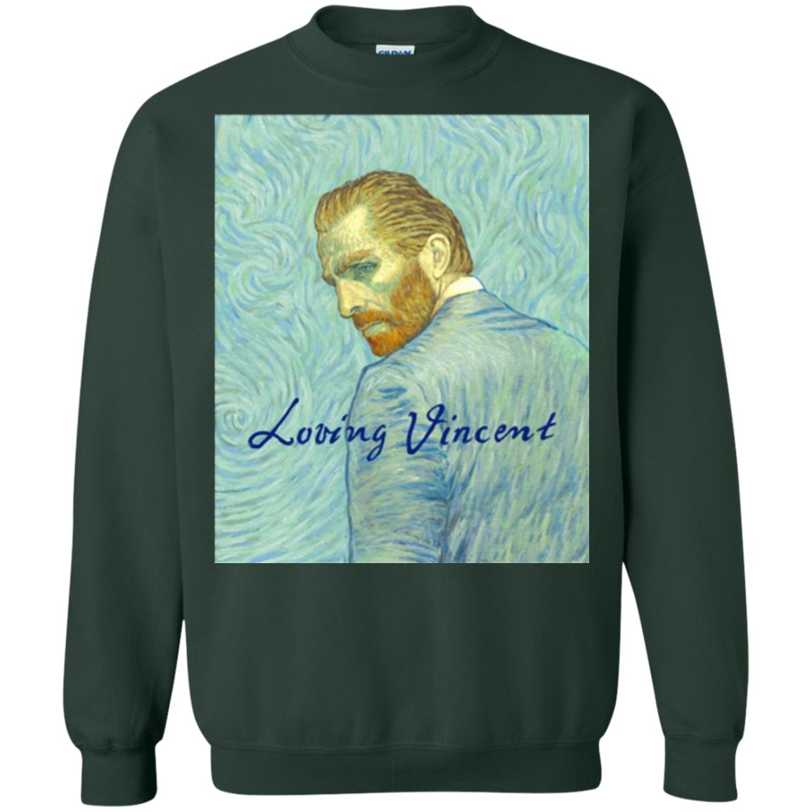 Movie Poster T-shirt Loving Vincent Forest Green