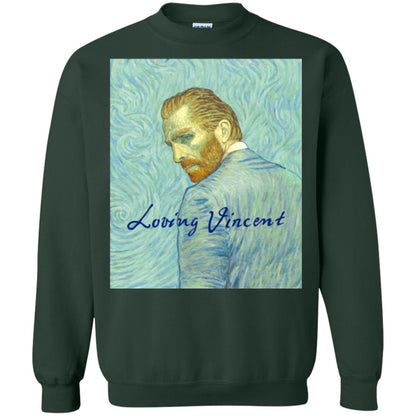 Movie Poster T-shirt Loving Vincent Forest Green