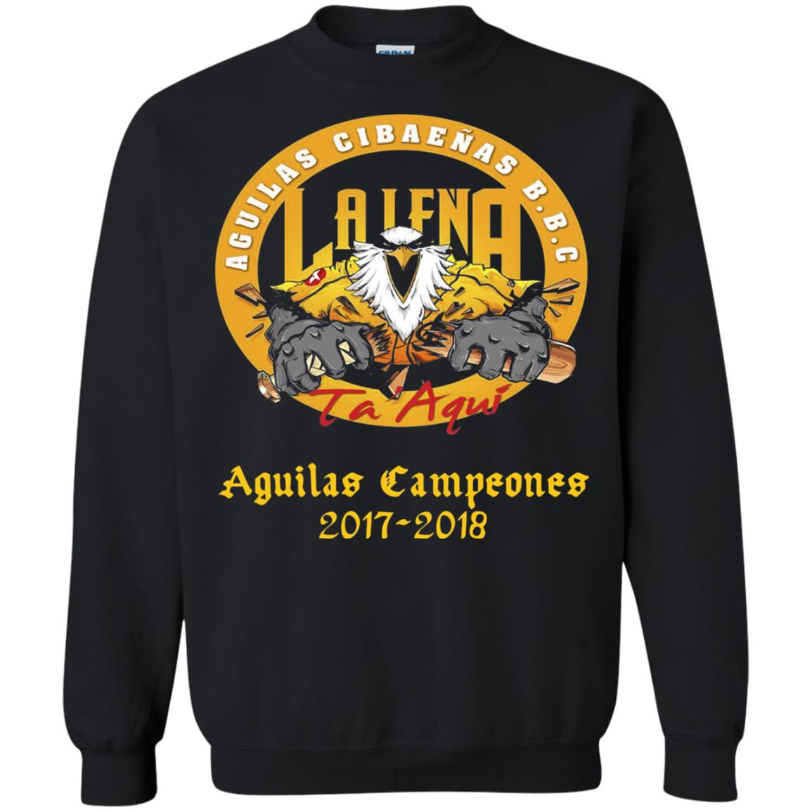Baseball Lover T-shirt Aguilas Cibaenas Campeones 2017-2018 Black