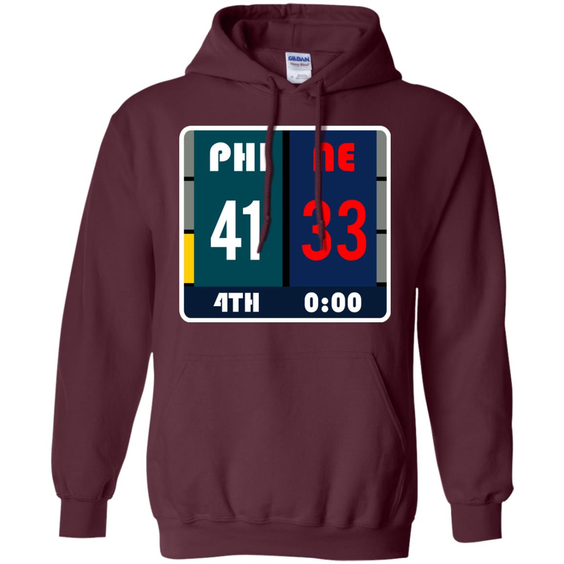 Football Philadelphia T-shirt Eagles Vs New England Maroon