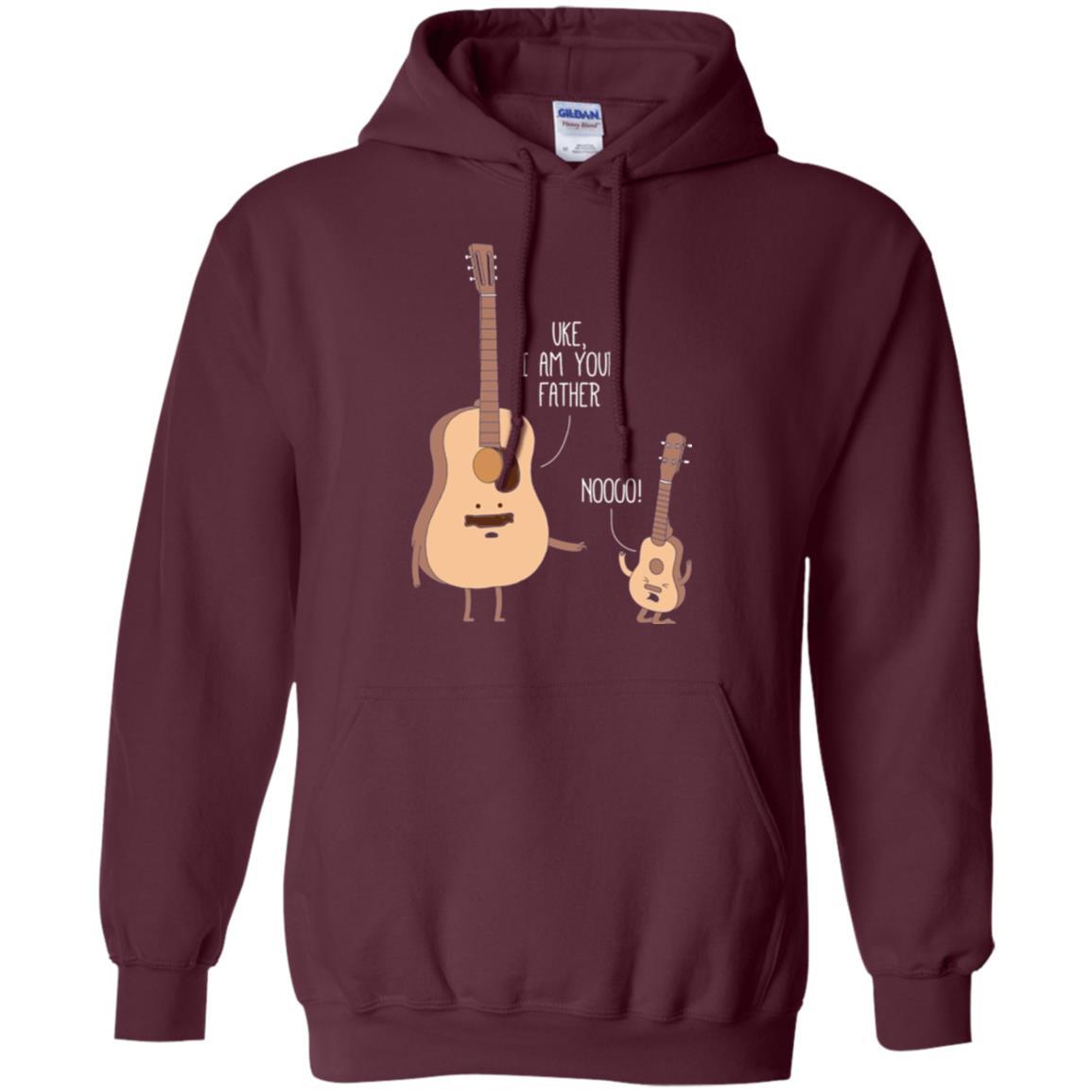 Musician T-shirt Uke I Am Your Father Maroon