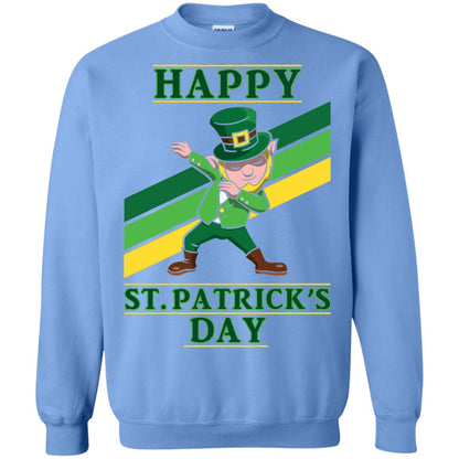 Dabbing Leprechaun Saint Patrick_s Day T-shirt Carolina Blue