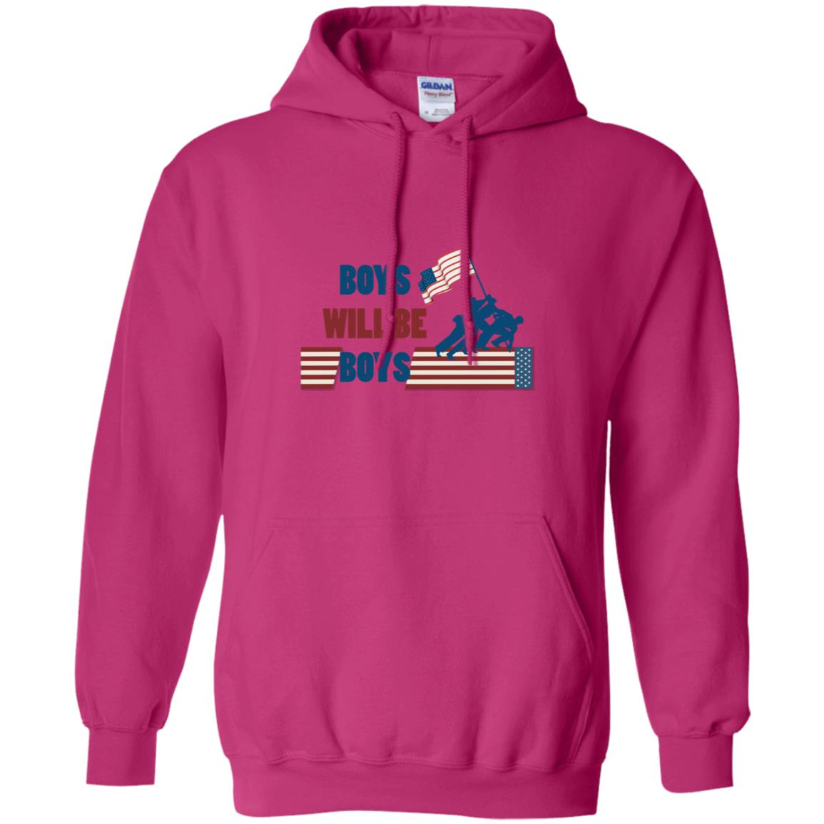 Boys Will Be Boys Military Shirt Heliconia