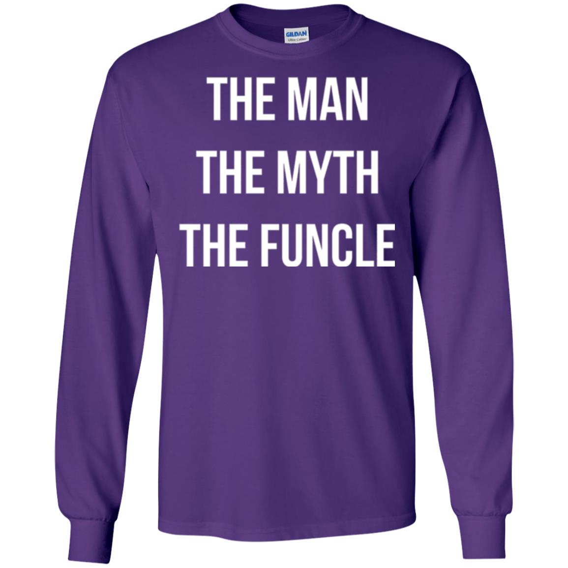 Uncle T-shirt The Man The Myth The Funcle Purple