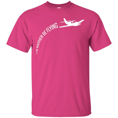 Airplane Pilot T-shirt I_d Rather Be Flying Heliconia