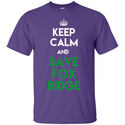 Elementary T-shirt Keep Calm And Save Fox Ridge T-shirt Purple