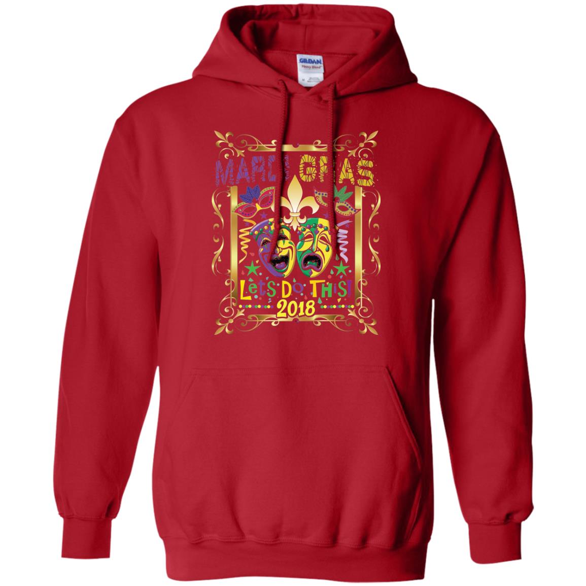 Fleur Symbol New Orleans Parade Mardi Gras T-shirt Red