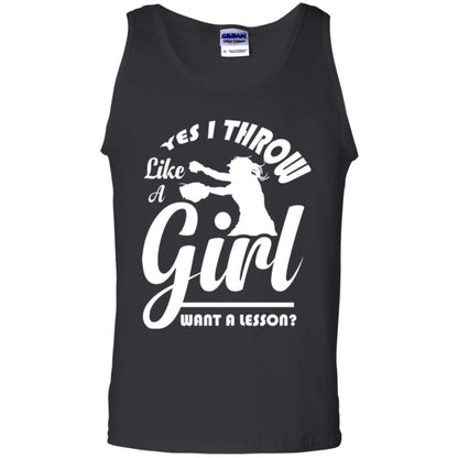 Softball T-shirt Yes I Throw Like A Girl Want A Lesson Black