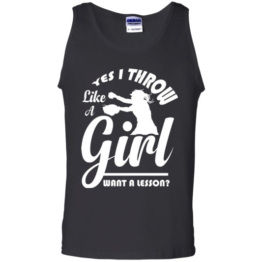 Softball T-shirt Yes I Throw Like A Girl Want A Lesson Black