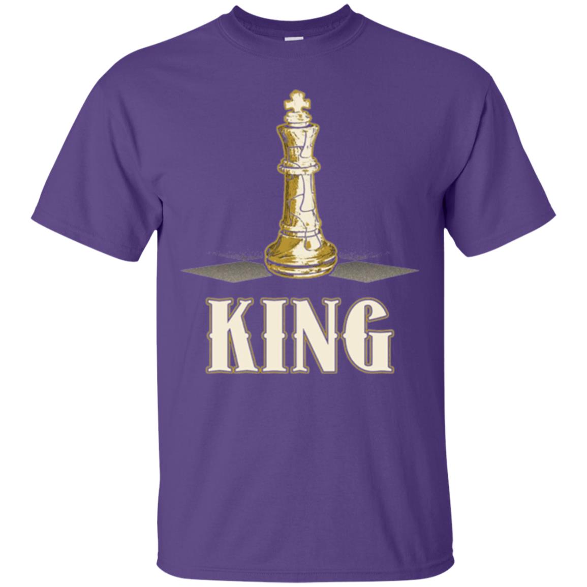 King Chess Piece Chess Player T-shirt Purple