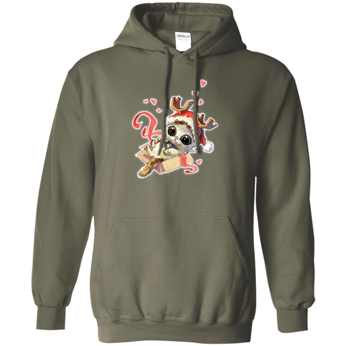Cat Lover T-shirt Merry Christmas Military Green