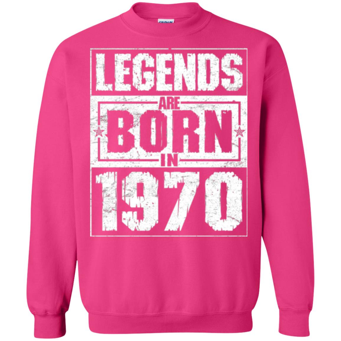 Brithday T-shirt Legends Are Born In 1970 Heliconia