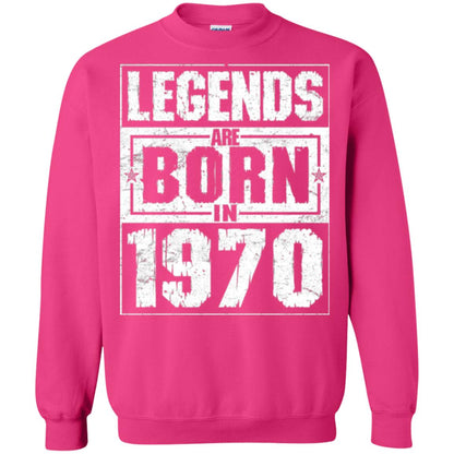 Brithday T-shirt Legends Are Born In 1970 Heliconia
