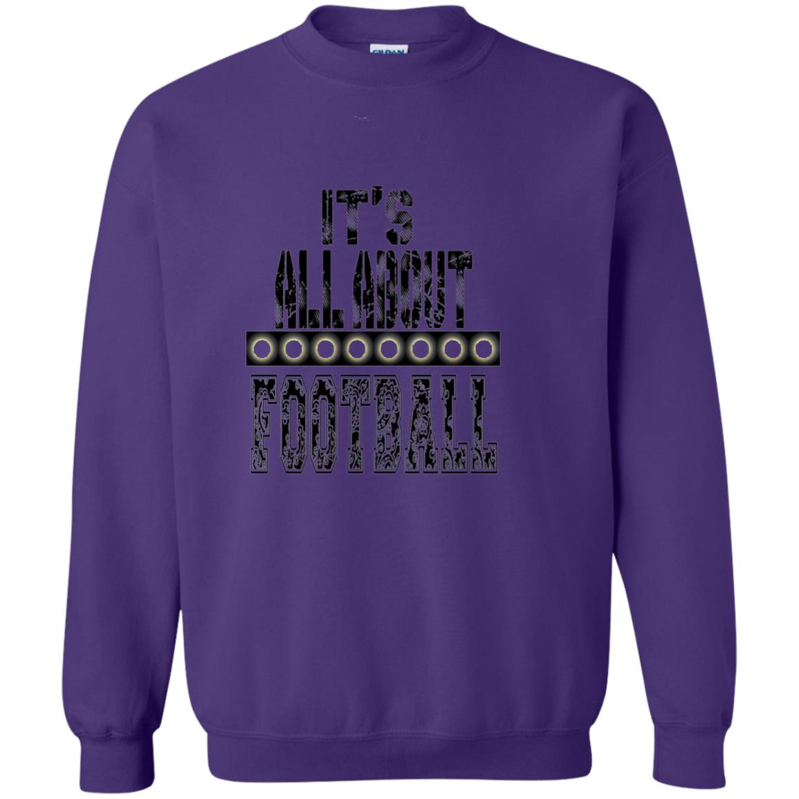 Football Lover T-shirt It_s All About Football Purple