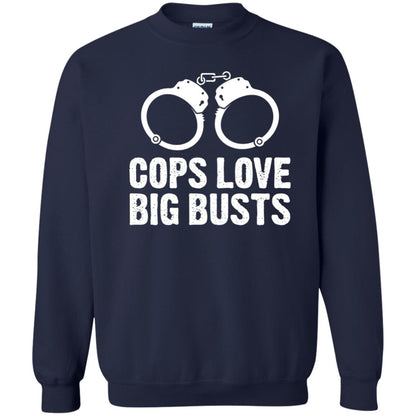 Cops Love Big Busts Usa Police Shirt Navy