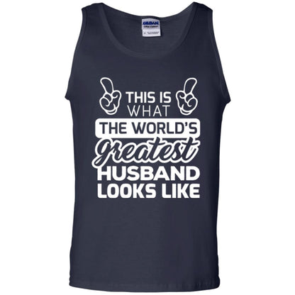 World's Greatest Husband Best Husband Ever Looks Like T-shirt Navy