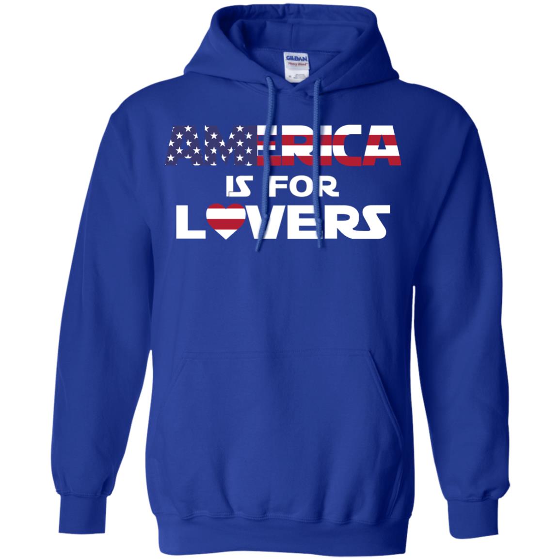 America Is For Lovers Flag Of United States Shirt Royal
