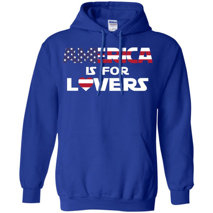 America Is For Lovers Flag Of United States Shirt Royal