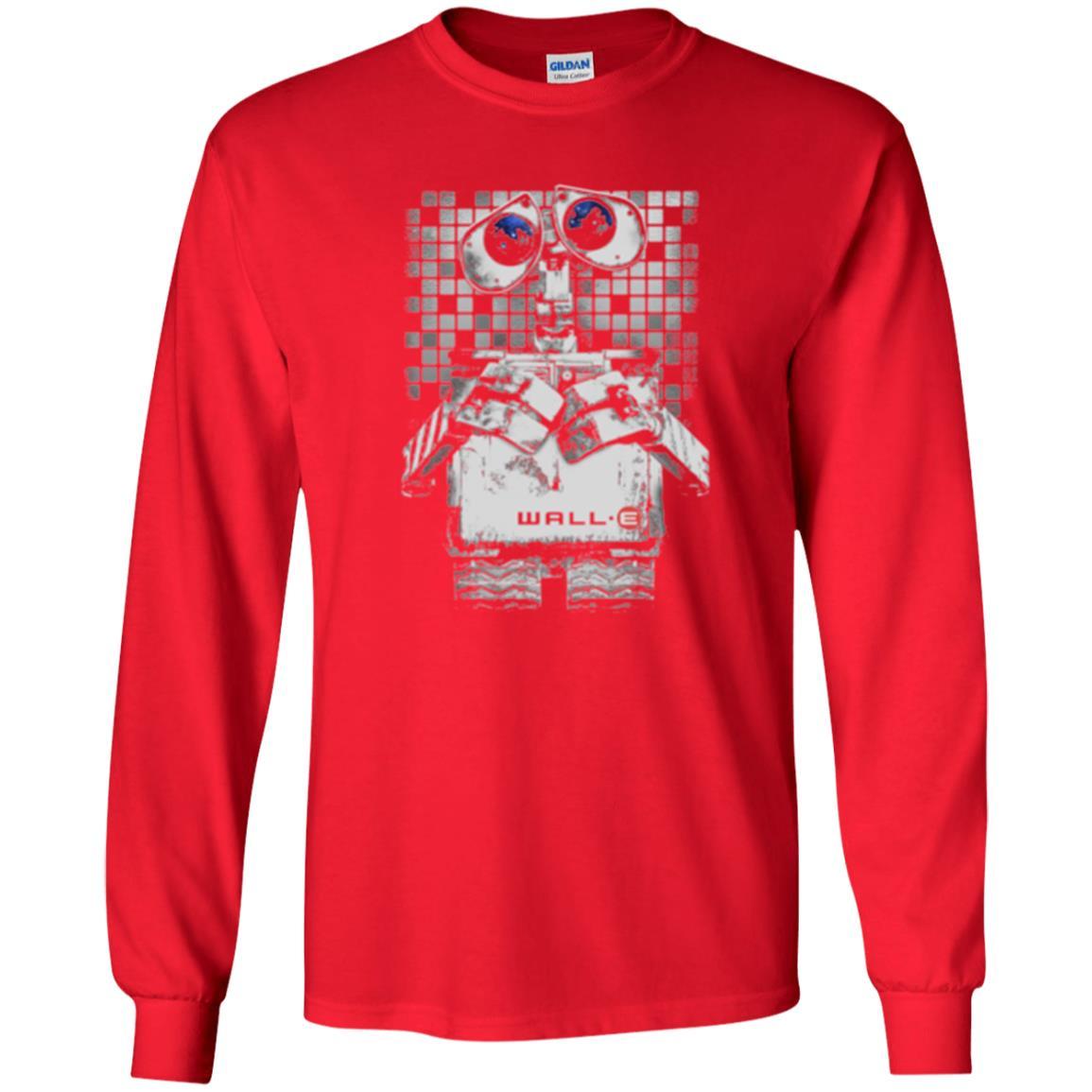 Film T-shirt Wall-e Tile Portrait Graphic Red