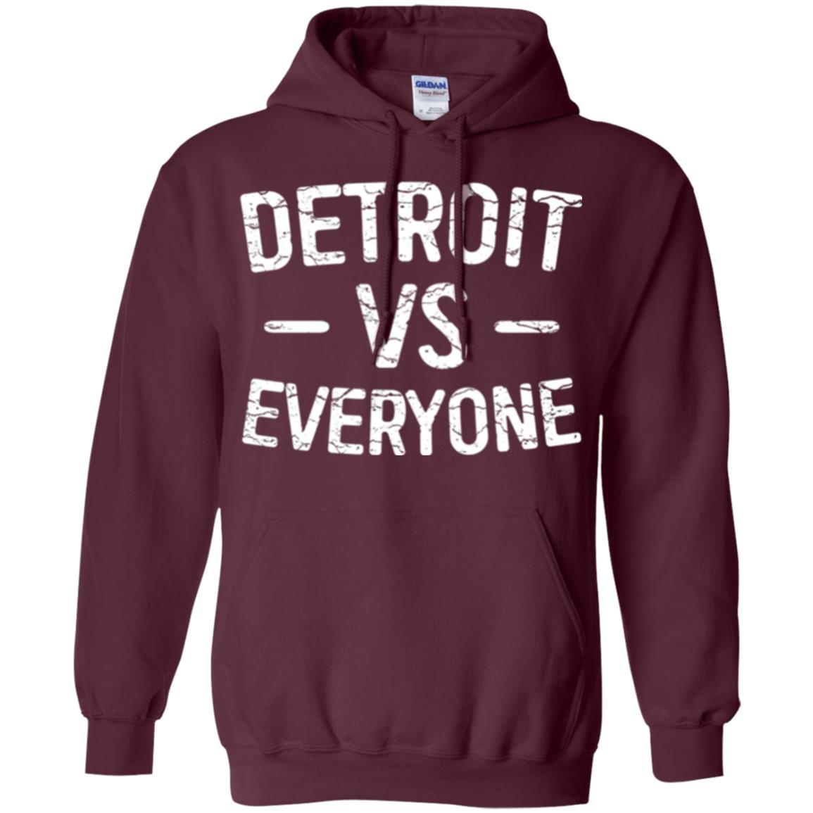 Detroit Vs Everyone T-shirt Maroon