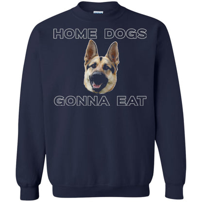Dog Lover T-shirt Home Dogs Gonna Eat T-shirt Navy