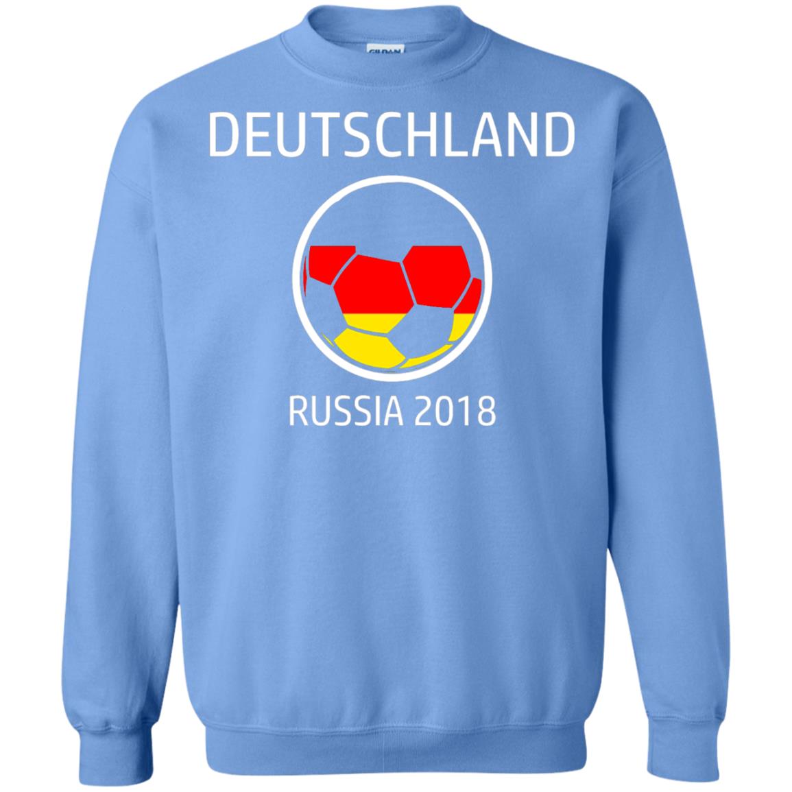 Deutschland Team Russia 2018 Soccer Fan T-shirt Carolina Blue