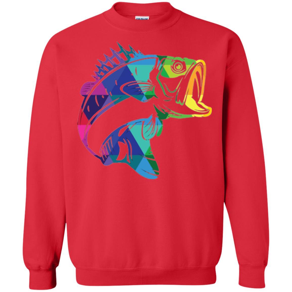Fisherman T-shirt Fish For Bass Red