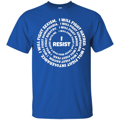 I Resist The Hate T-shirt Royal