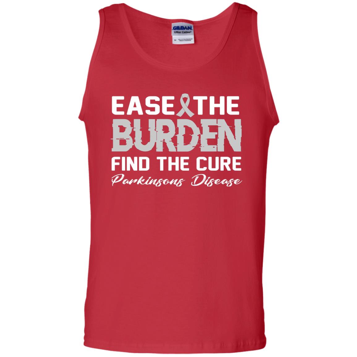 Ease The Burden Find The Cure Parkinson's Awareness T-shirt Red