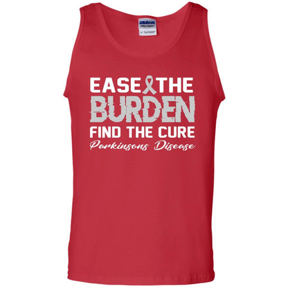 Ease The Burden Find The Cure Parkinson's Awareness T-shirt Red